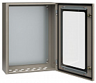 IEK  Корпус металлический ЩМП-3-0 У2 IP54 с прозрач. дверцей