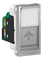 Schneider Electric Unica New Modular Алюминий Розетка компьютерная RJ45 одиночная кат. 5е UTP 1 модуль