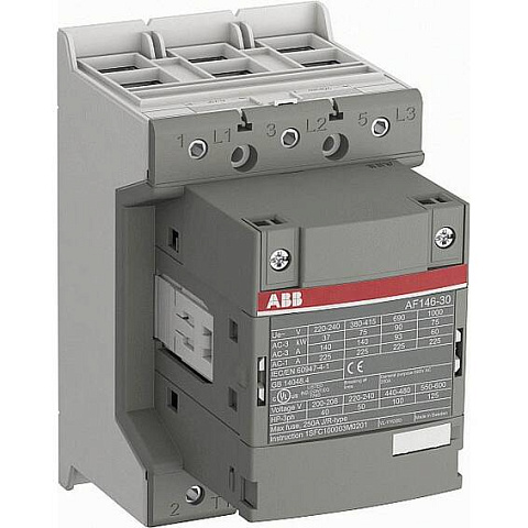 ABB AF140-30-00-13 Контактор 3P 75kW 140A (3НО) с катушкой 100-250V AC/DC