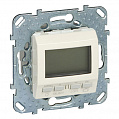 Schneider Electric Unica Бежевый Термостат электронный программируемый 8A (от+5Сдо+35С)