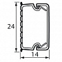 Legrand Metra Мини-канал 24x14мм Белый